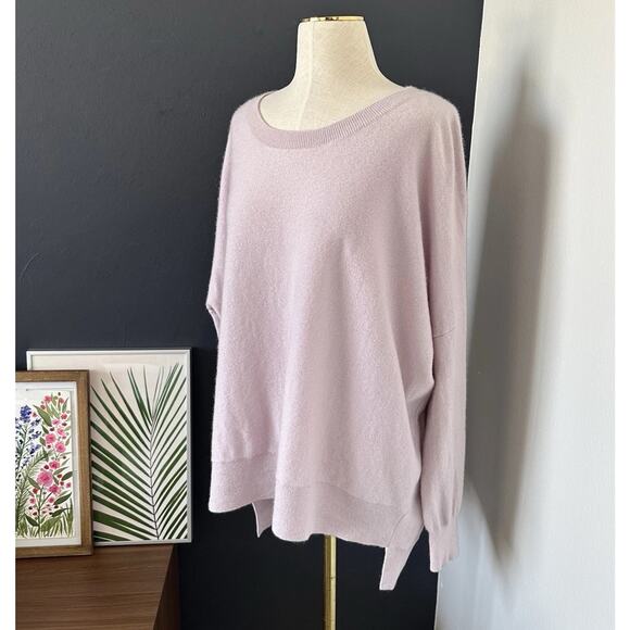 Eileen Fisher Cashmere Lilac Lavender Sweater Pullover Soft Cozy - Picture 4 of 13